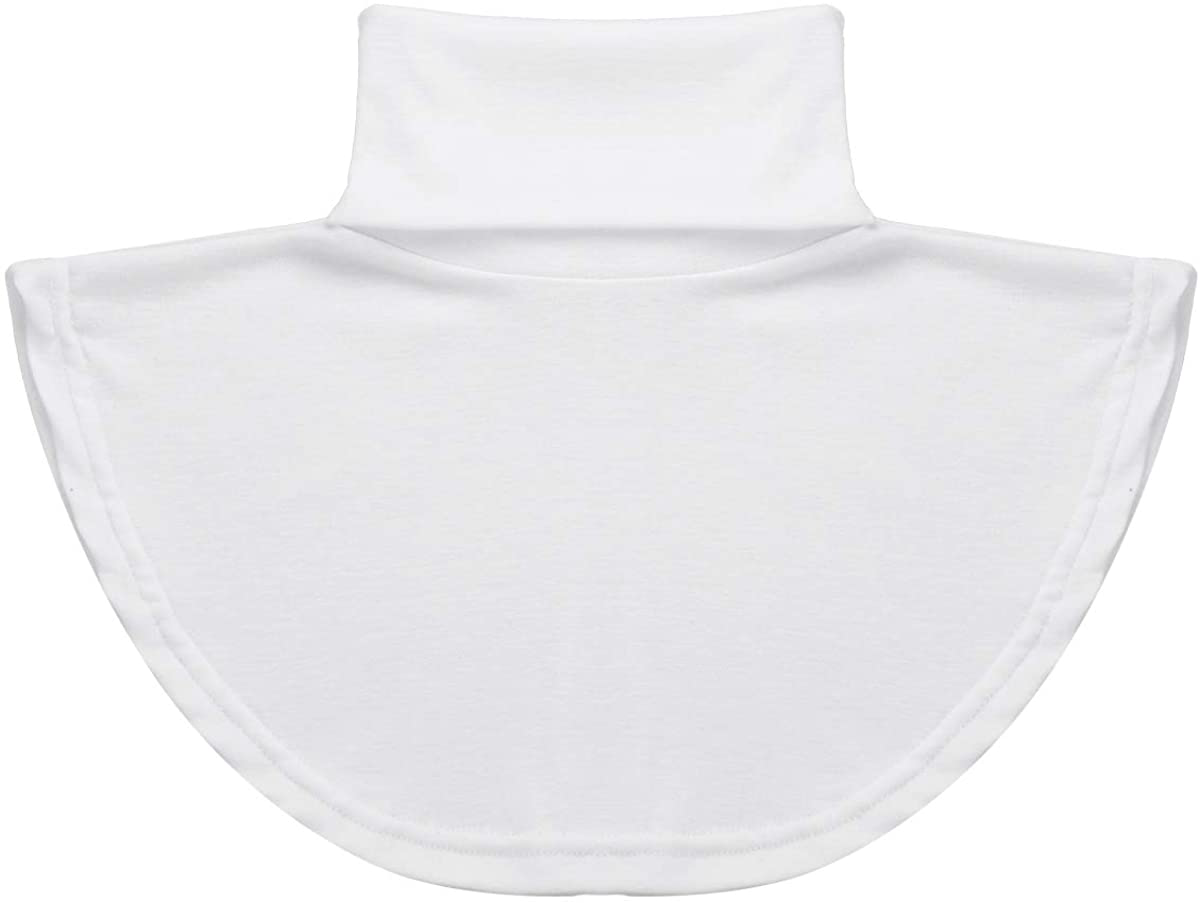 YOOJIA Womens Fake Collar Faux Turtleneck Neck Dickey Detachable Mock Half Top Blouse Collar Cotton Neck Warm Cover