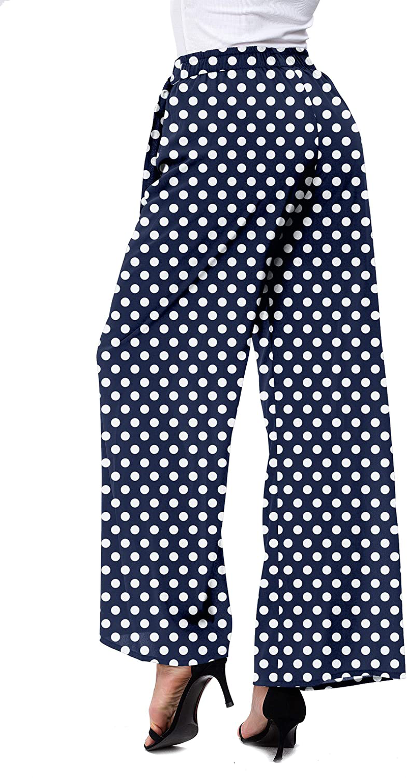 DouBCQ Women's Palazzo Lounge Wide Leg Casual Flowy Pants