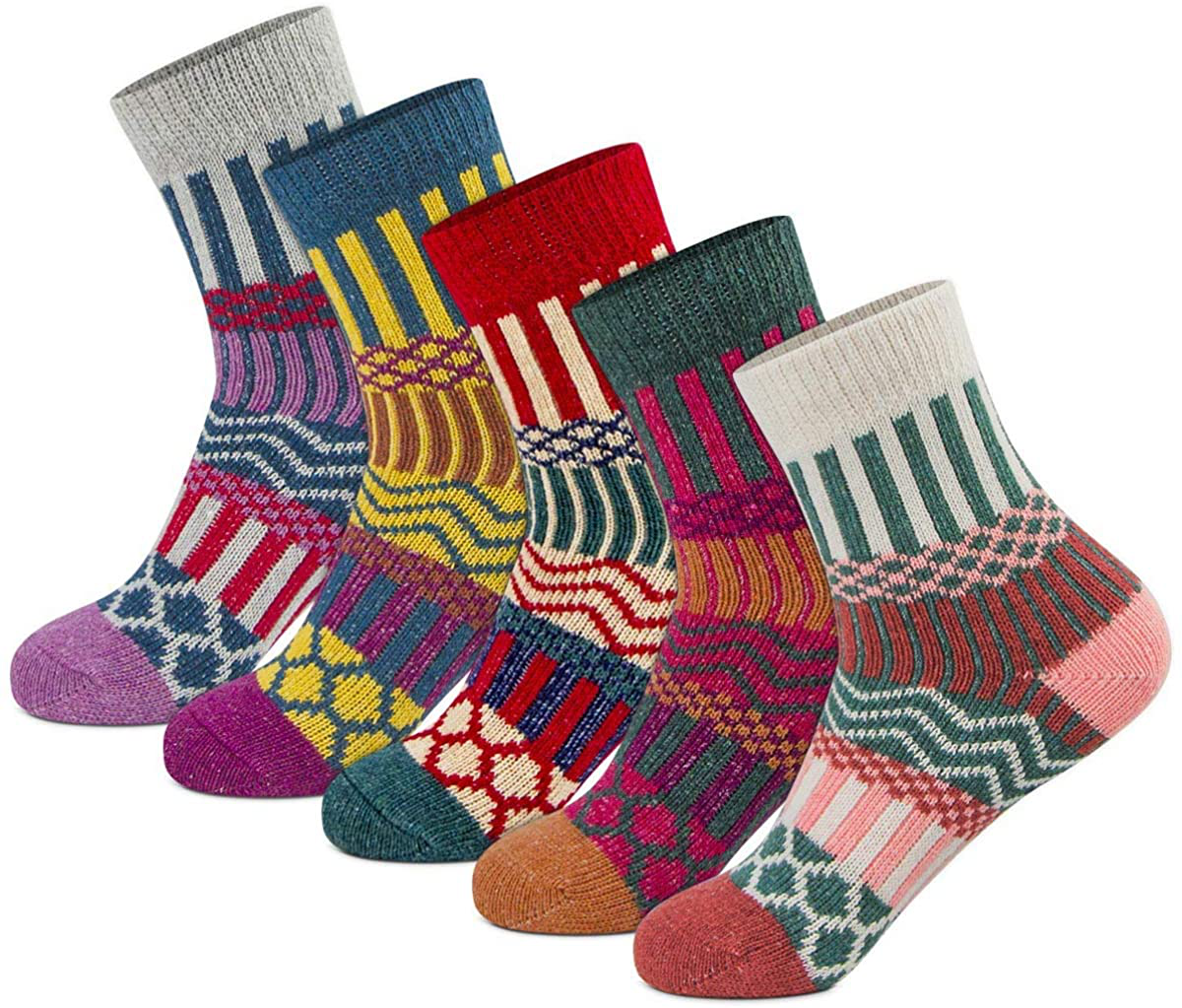 Women Socks Winter Women Socks Warm Thick Soft Wool Socks Christmas Gift Socks for Women Cozy Crew Socks