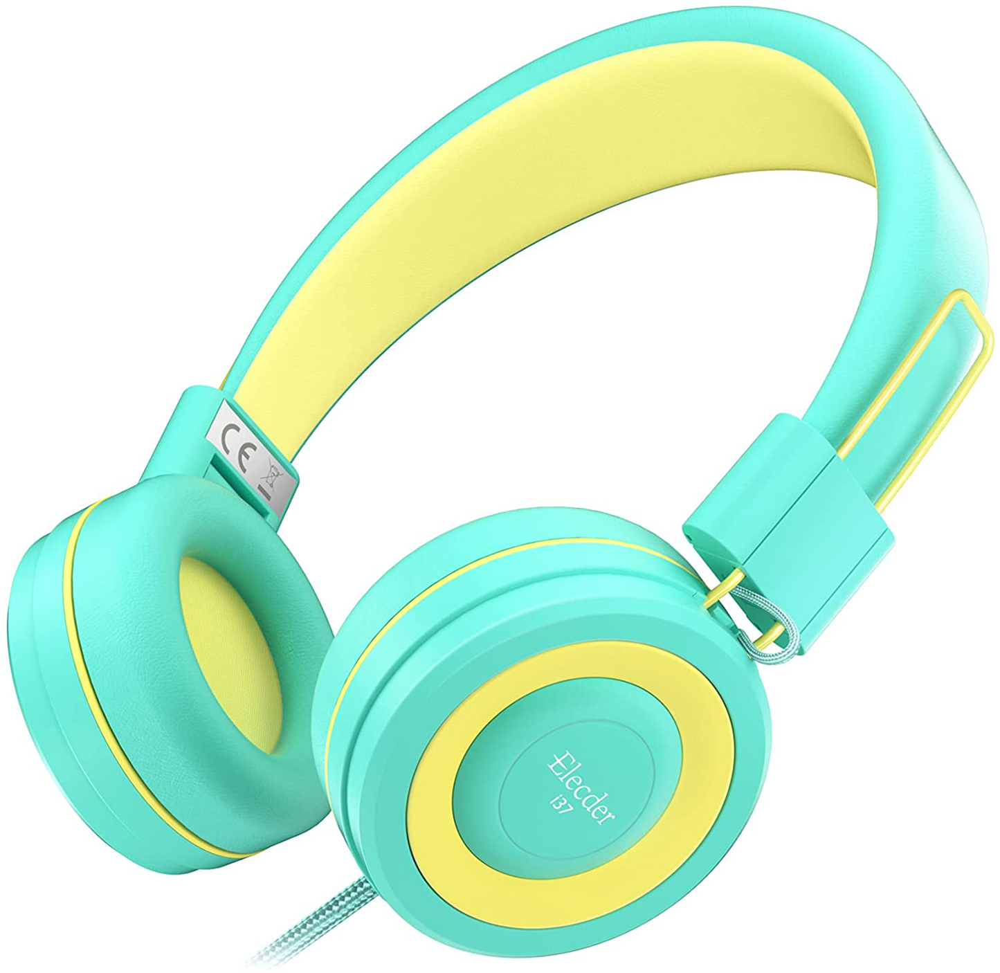 Elecder i37 Kids Headphones Children Girls Boys Teens Foldable Adjustable On Ear Headphones 3.5mm Jack