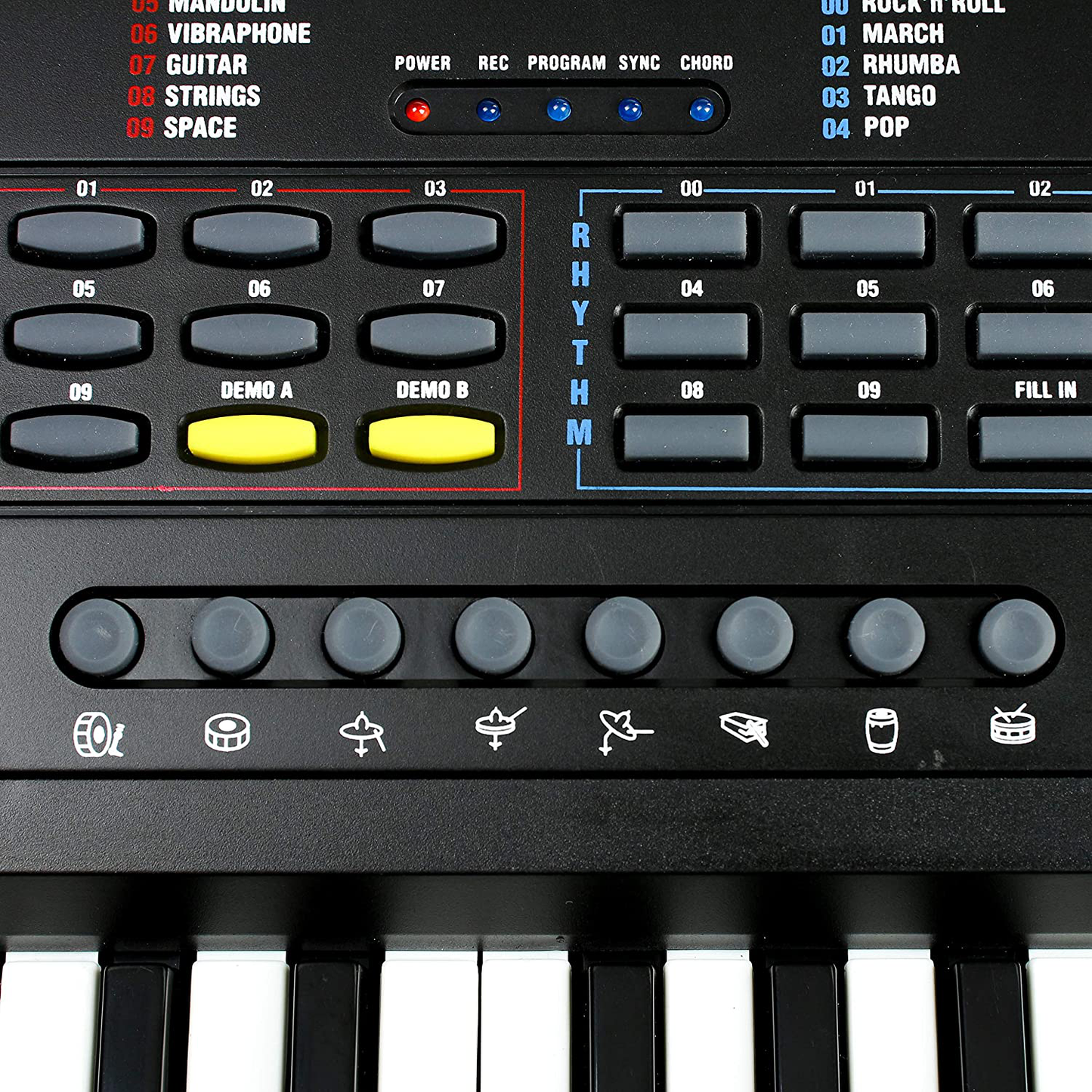 Rockjam (RJ549) 49-Key Portable Electric Keyboard Piano with Power Supply, Sheet Music Stand and Simply Piano App