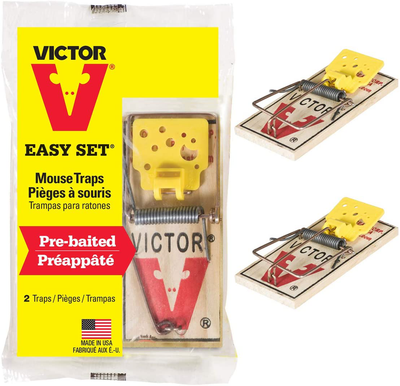 VICTOR Easy Set Mouse Trap - 2Pk