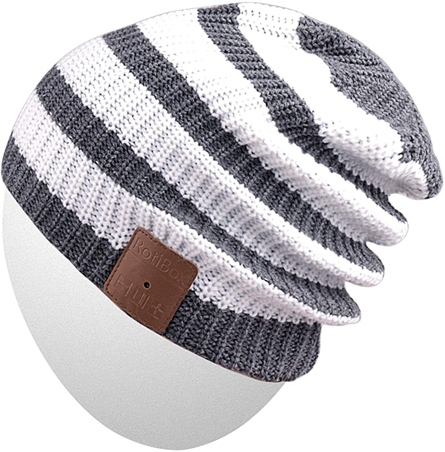 Rotibox Bluetooth Beanie Hat Wireless Headphone for Outdoor Sports Xmas Gifts