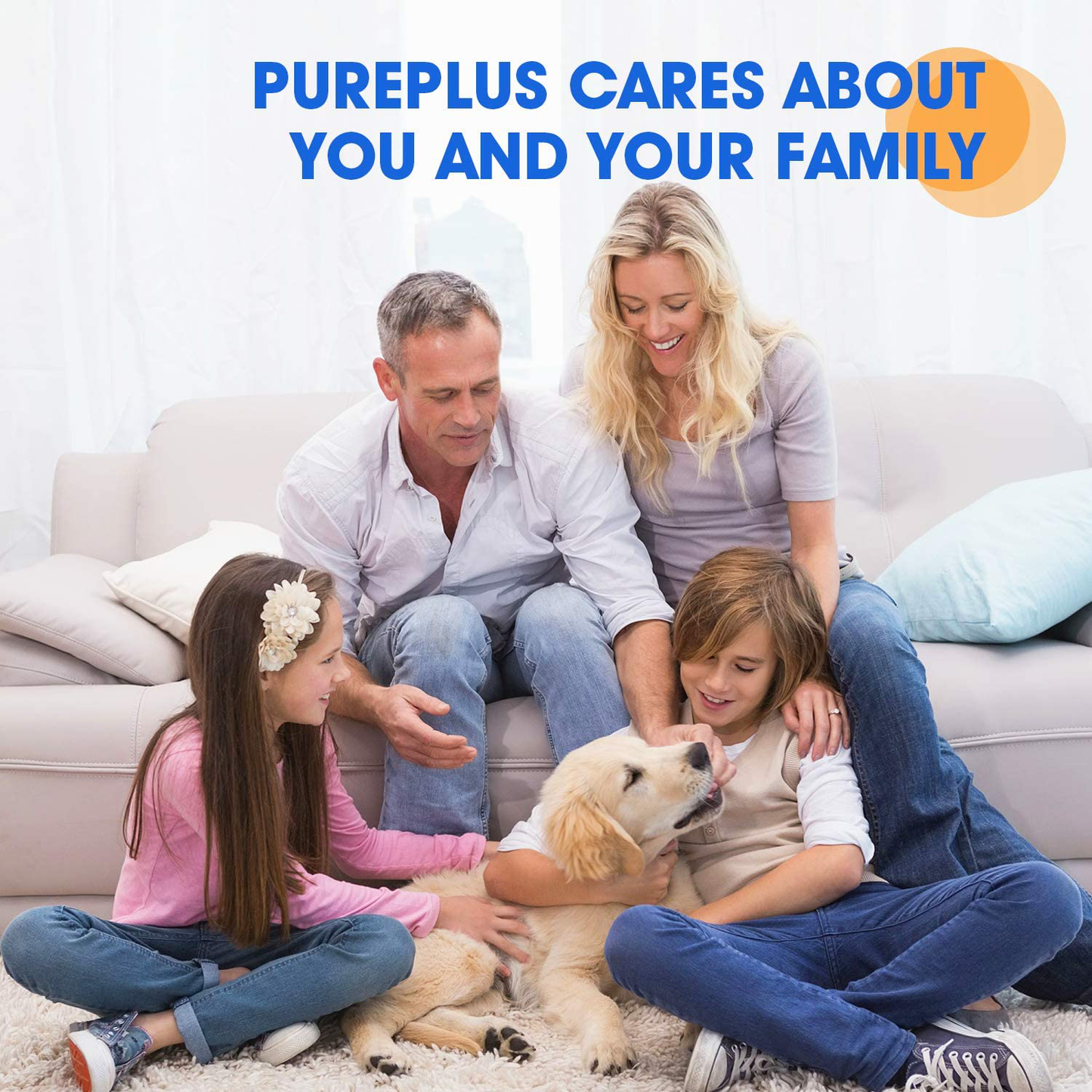 PUREPLUS 5 Micron 10" x 2.5" Whole House Sediment Home Water Filter Cartridge Replacement for Any 10 inch RO Unit, Culligan P5, Aqua-Pure AP110, Dupont WFPFC5002, CFS110, WHKF-GD05, PP10-05, 4Pack