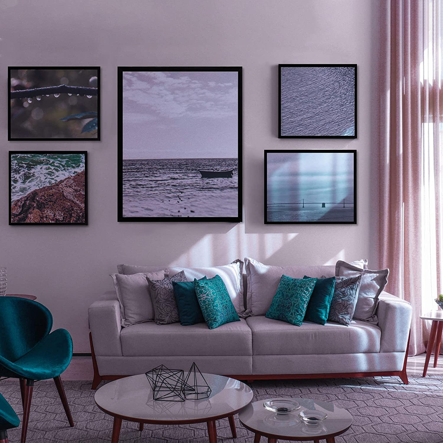 ENJOYBASICS 12x18 Picture Frame Black Poster Frame,Display Pictures 11x17 with Mat or 12x18 Without Mat,Wall Gallery Photo Frames,2 Pack