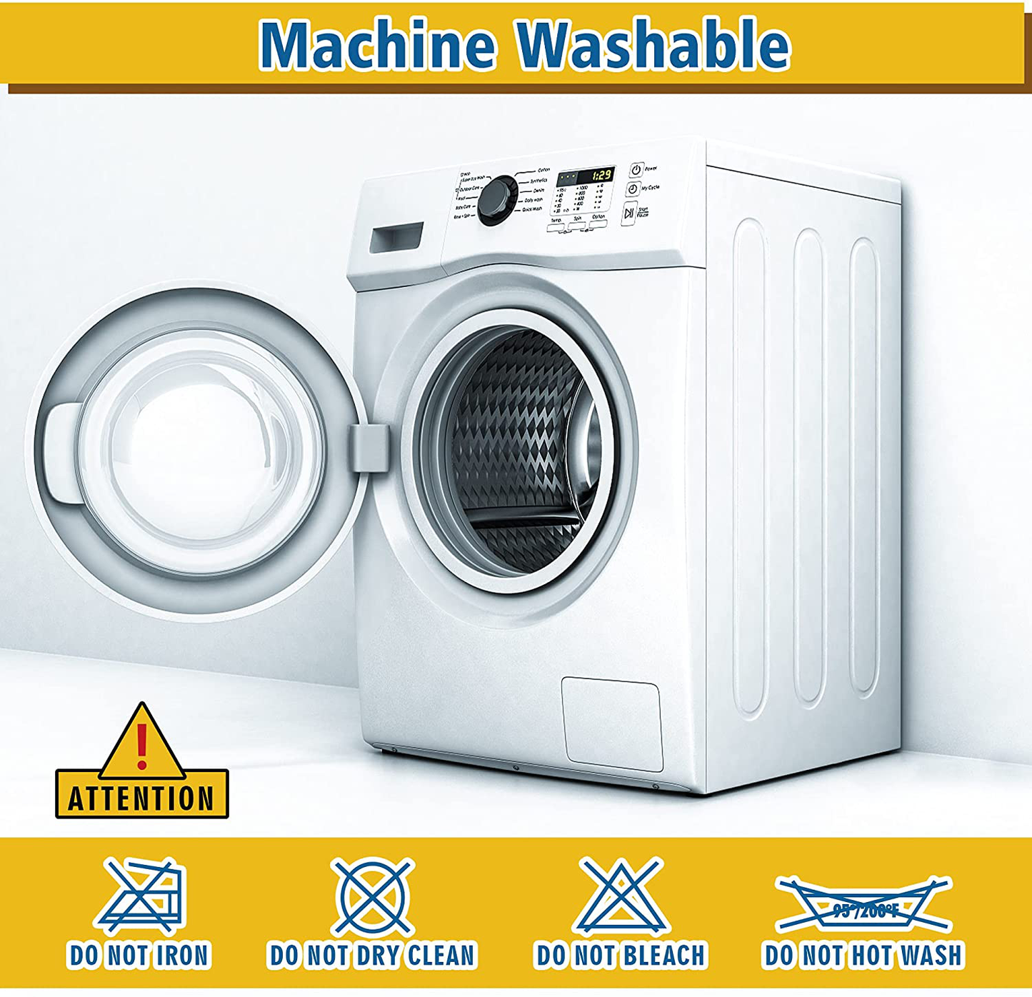 Waterproof Mattress Pad for Full Size Bed, Breathable Full Mattress Protector with 6-16 inches Deep Pocket, Quilted Alternative Hollow Cotton Filling Mattress Cover, White