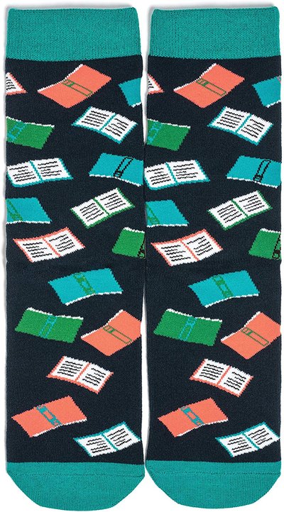 Funny Nerd Socks - Gift for Teachers, Students, Book Lovers, Math, Science Geeks
