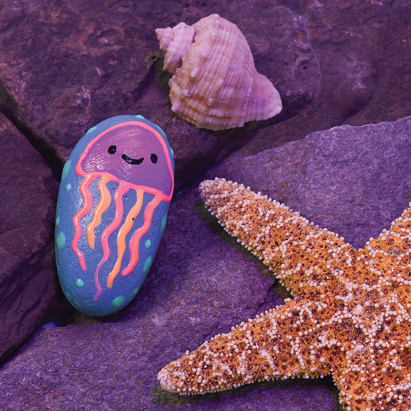 Creativity for Kids Rock Painting Kit - Paint 10 Rocks with Water Resistant Paint