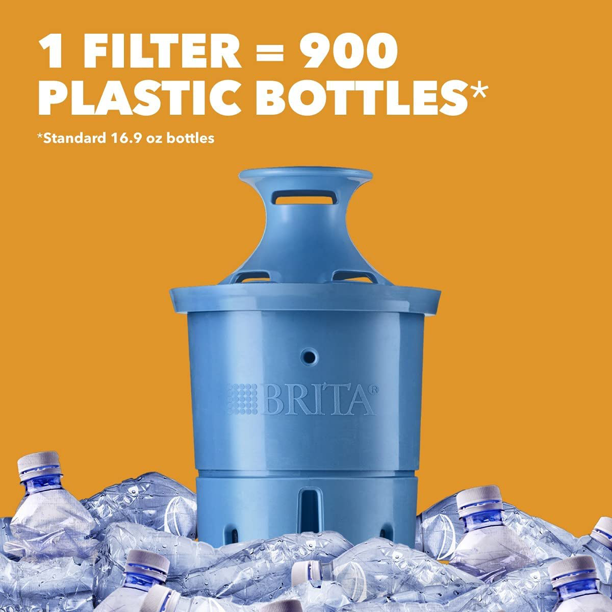 Brita Longlast+ Water Filter, Longlast+ Replacement Filters for Pitcher and Dispensers, Reduces Lead, BPA Free