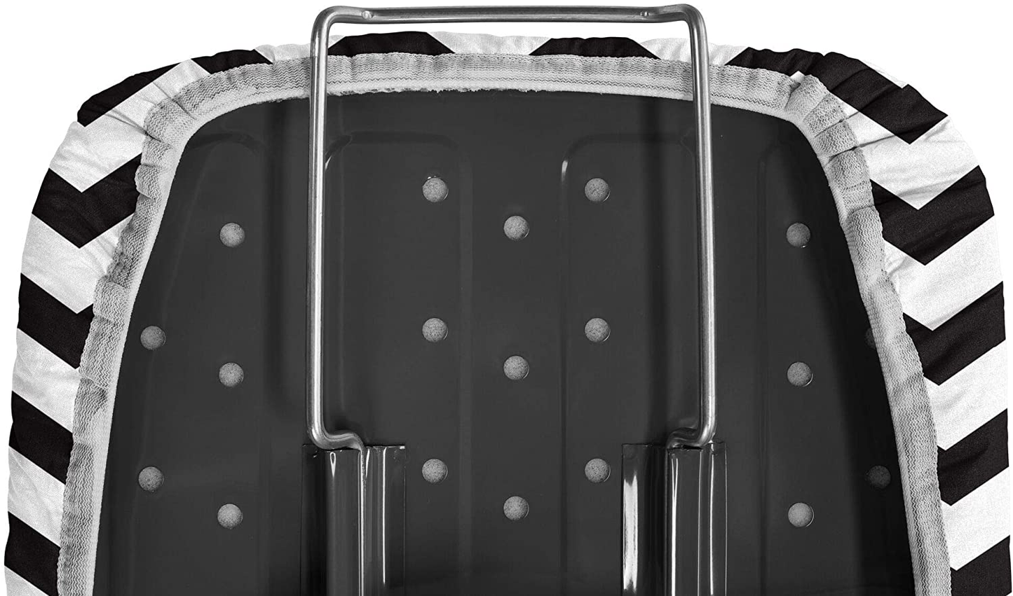 EPICA Silicone Coated Ironing Board Cover- Resists Scorching and Staining - 15" x54 (Chevron: Black and White)