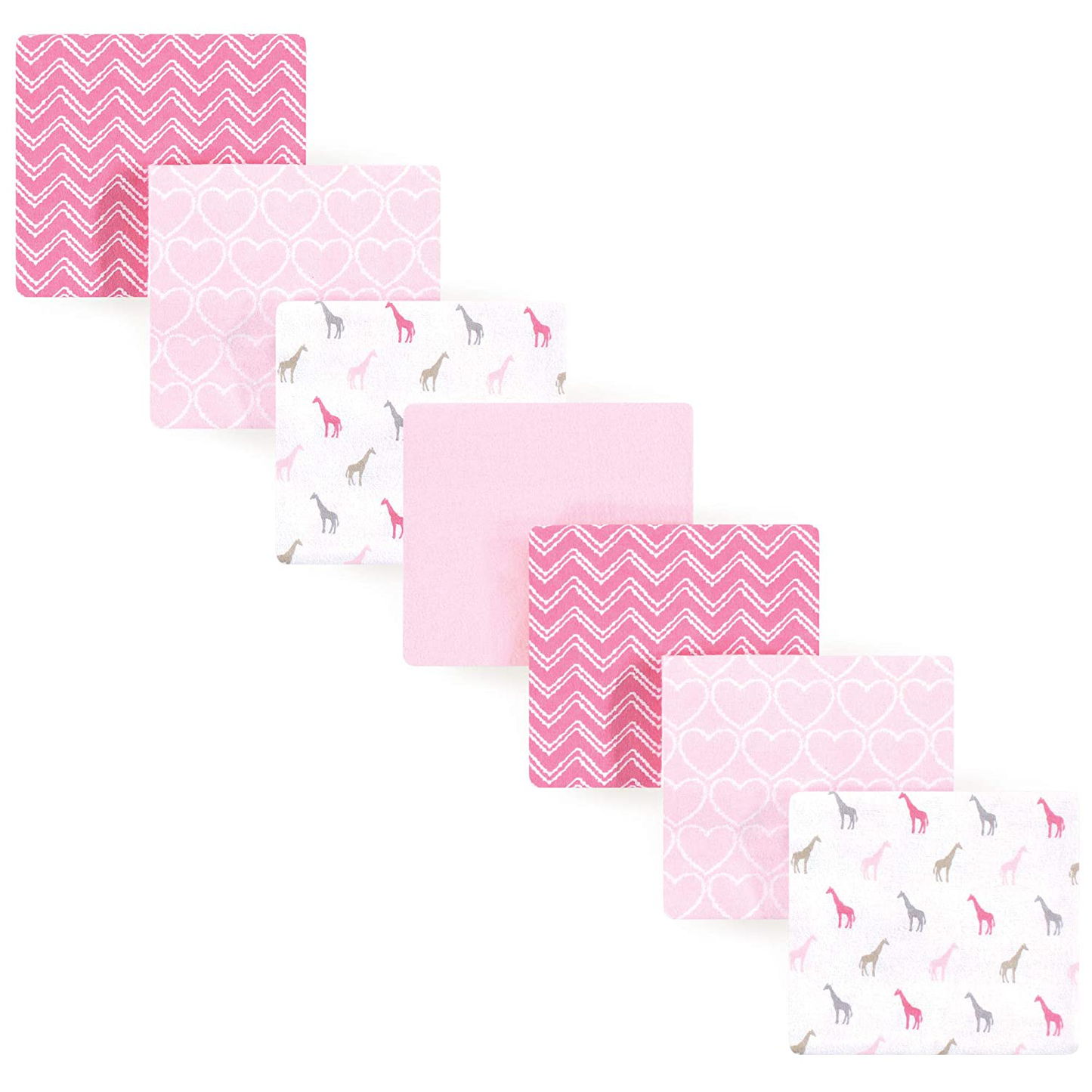 Luvable Friends Unisex Baby Cotton Flannel Receiving Blankets Bundle, Abc, One Size