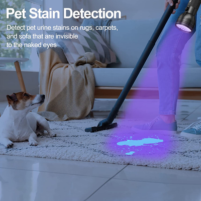UV Flashlight Black Light , Vansky 51 LED Blacklight Pet Urine Detector for Dog/Cat Urine,Dry Stains,Bed Bug, Matching with Pet Odor Eliminator
