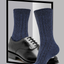Men Winter Socks Knit Wool Blend Warm Crew Sock Dress Causal Cotton Socks for Man, 5 Pack