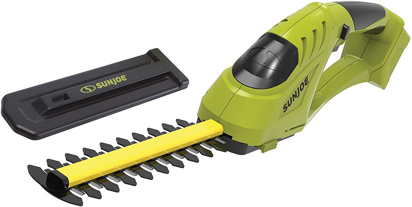 Sun Joe HJ604C 7.2-Volt 2-In-1 1250-RPM Cordless Grass Shear / Shrubber Handheld Trimmer, Rechargeable On-Board Lithium-Ion Battery and Charger Included