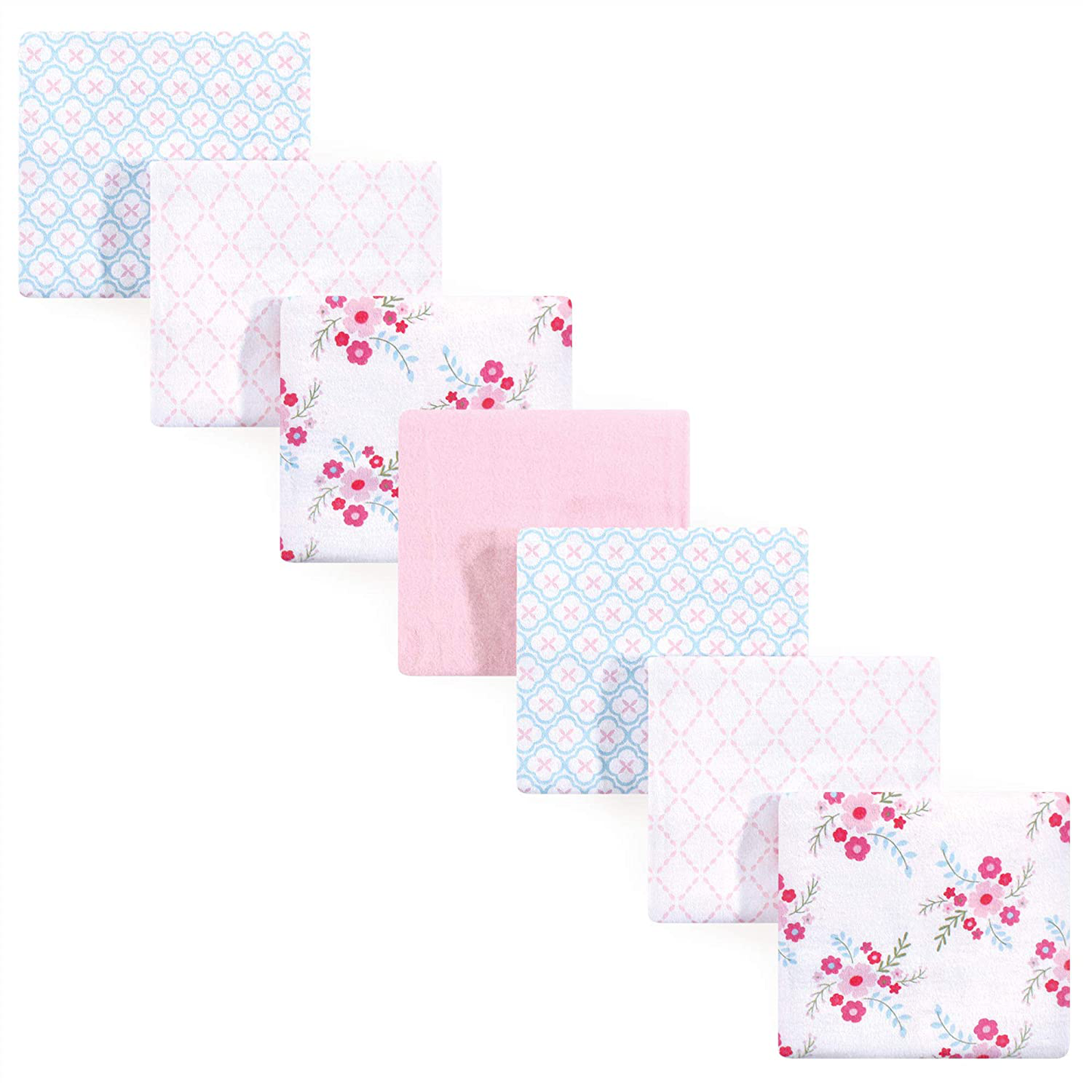 Luvable Friends Unisex Baby Cotton Flannel Receiving Blankets Bundle, Abc, One Size