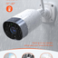 Security Camera Outdoor, 1080P Wifi Cameras for Home Security, IP66 Waterproof, with Two-Way Audio, Night Vision, Motion Detection, Compatible with Ios/Android