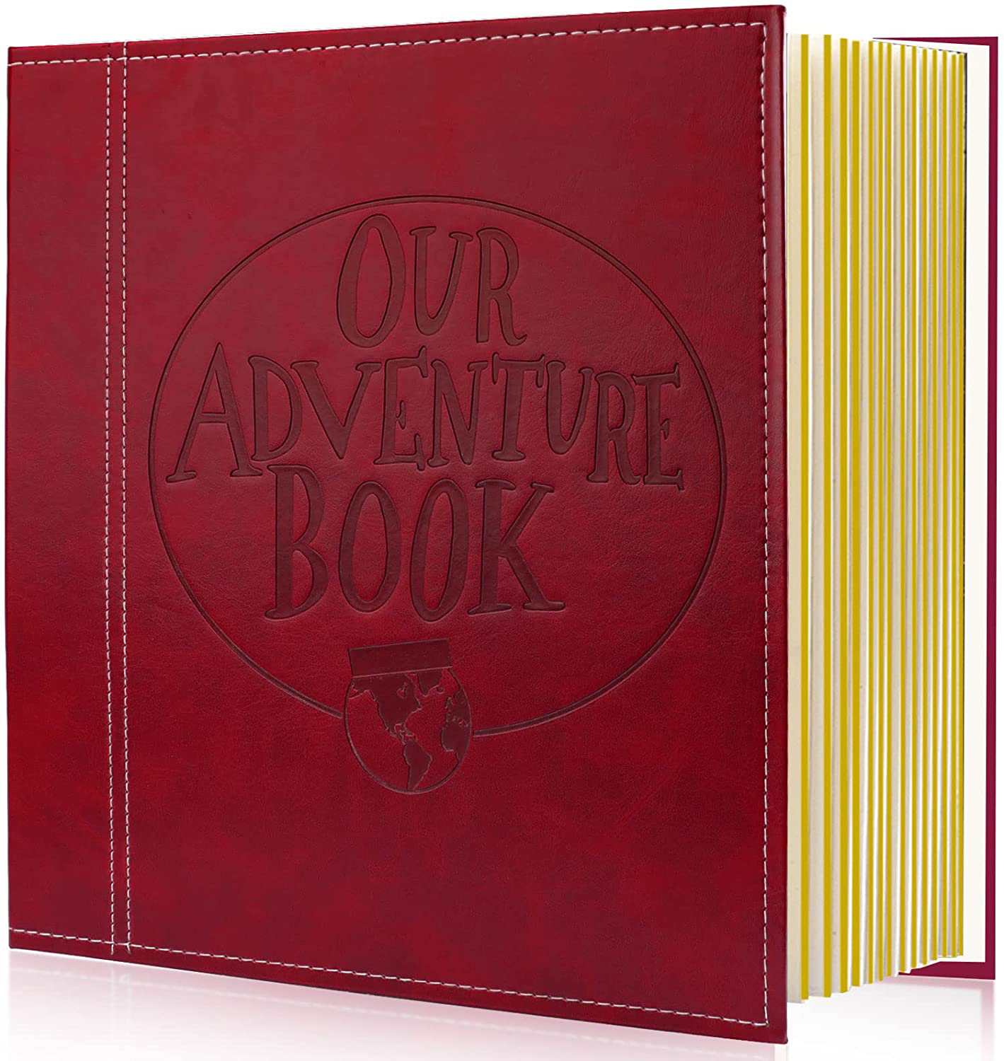 Photo Album Scrapbook, Our Adventure Book, DIY Handmade Album Scrapbook Movie up Travel Scrapbook for Anniversary, Wedding, Travelling, Baby Shower, Etc (Travel Scrapbook)