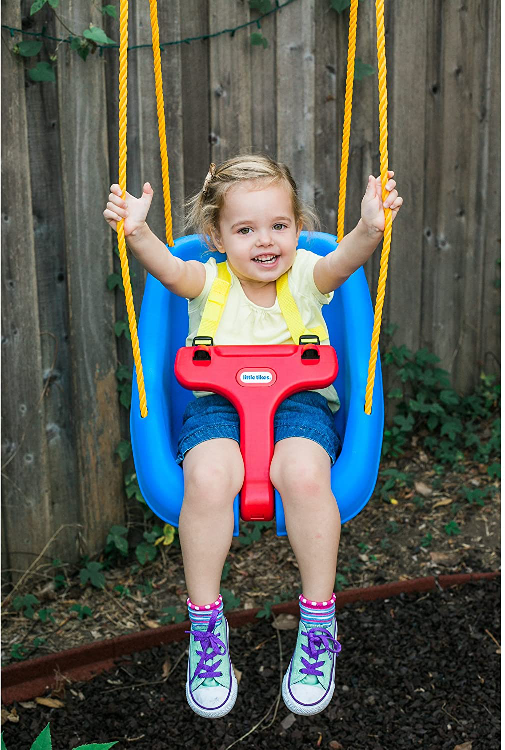Little Tikes 2 -in- 1 Snug 'n Secure Grow With Me Swing - Blue