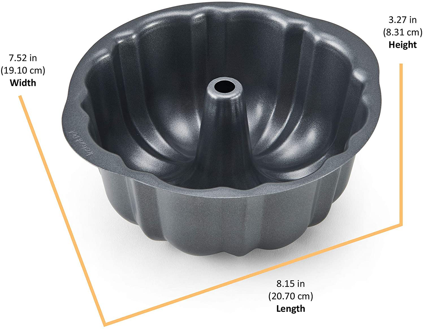Instant Pot Official Round Cake Pan, 7-Inch, Gray