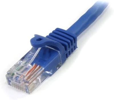 Startech.Com 3 Ft. (0.9 M) Cat5E Ethernet Cable - Power over Ethernet - Snagless - Blue - Ethernet Network Cable (RJ45PATCH3)