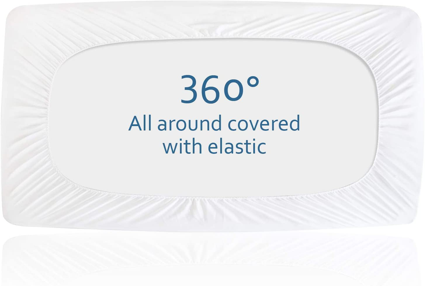 SPRINGSPIRIT Mattress Pad Cover Waterproof (Queen), Quilted Fitted Queen Mattress Pad Protector with Ultra Soft & Absorbent Surface and Deep Pocket to 14 inch, Stain Protection