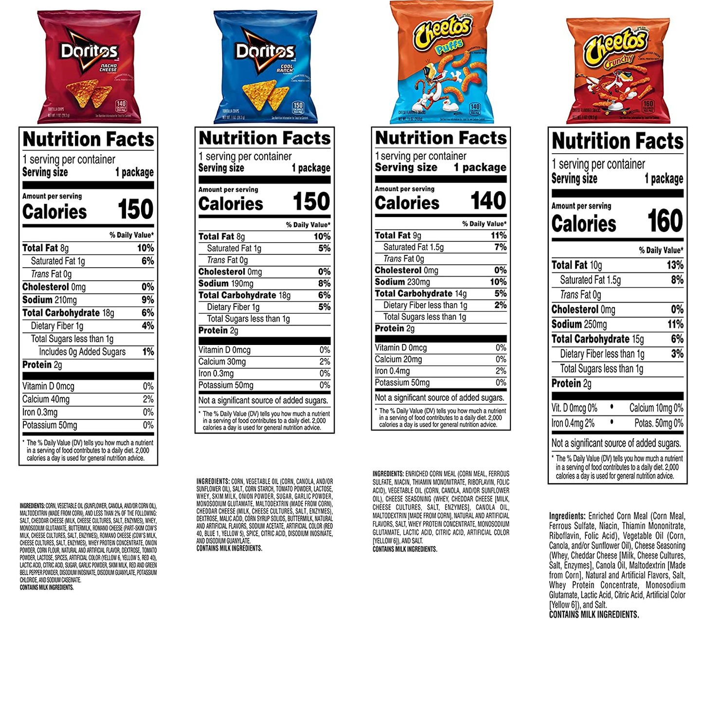 Frito-Lay Doritos & Cheetos Mix (40 Count) Variety Pack