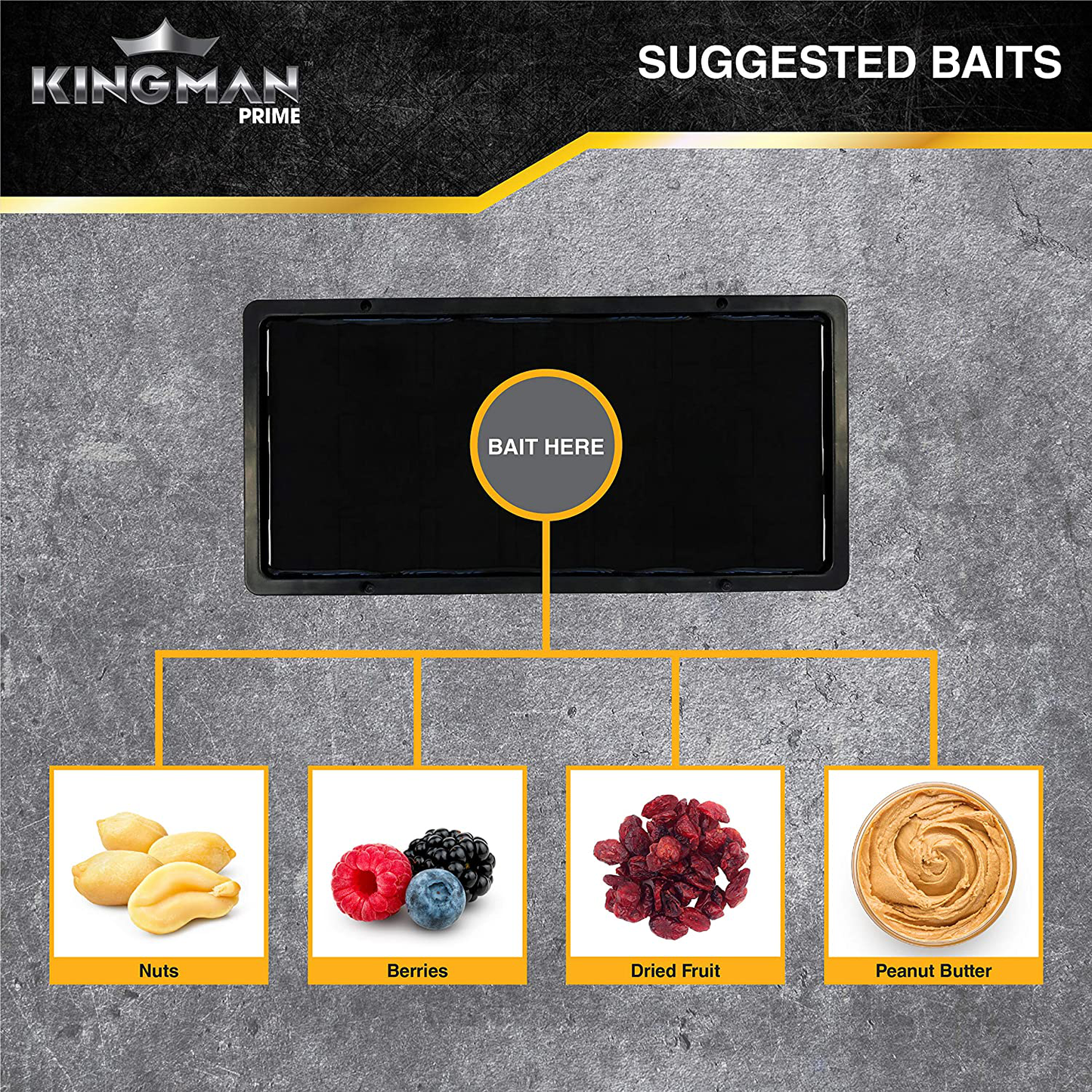 KINGMAN PRIME Rat Mouse Rodent Pest Glue Trap (Large Size) Tray Heavy Duty (10 Traps)