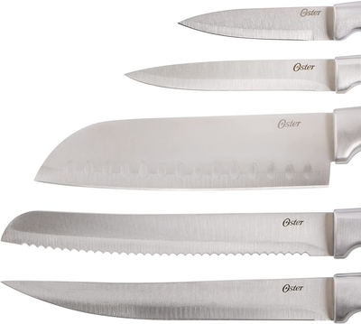 14-Piece High-Carbon Stainless Steel Cutlery Knife Block Set