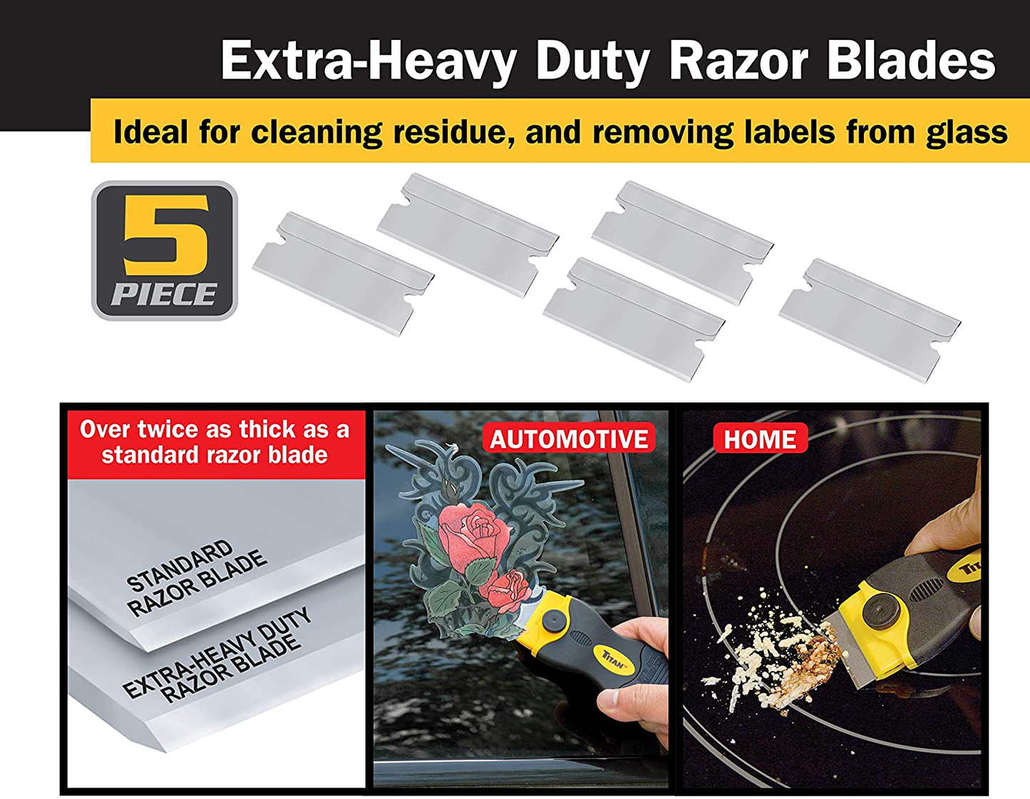 Titan 17002 2-Piece Multi-Purpose and Mini Razor Scraper Set