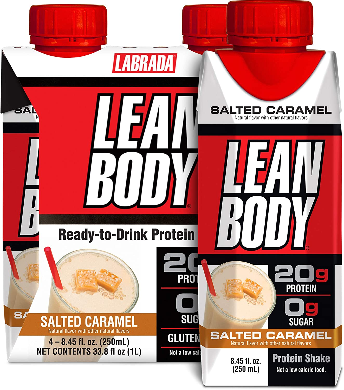 Lean Body Ready-To-Drink Cookies and Cream Protein Shake, 40G Protein, Whey Blend , 0 Sugar, Gluten Free, 22 Vitamins & Minerals, (Recyclable Carton & Lid - Pack of 12) LABRADA , 17 Fl Oz (Pack of 12)