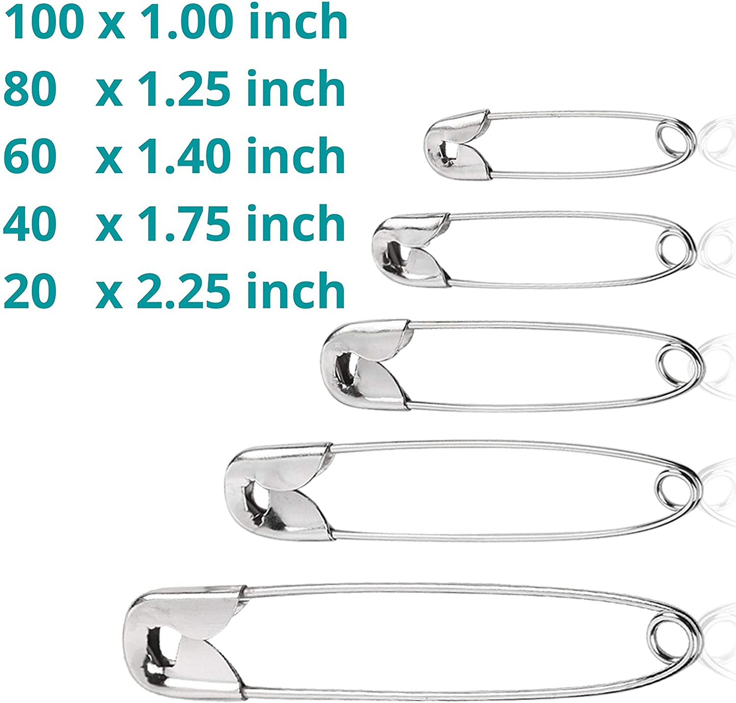 Mr. Pen- Safety Pins, Safety Pins Assorted, 300 Pack, Assorted Safety Pins, Safety Pin, Small Safety Pins, Safety Pins Bulk, Large Safety Pins, Safety Pins for Clothes