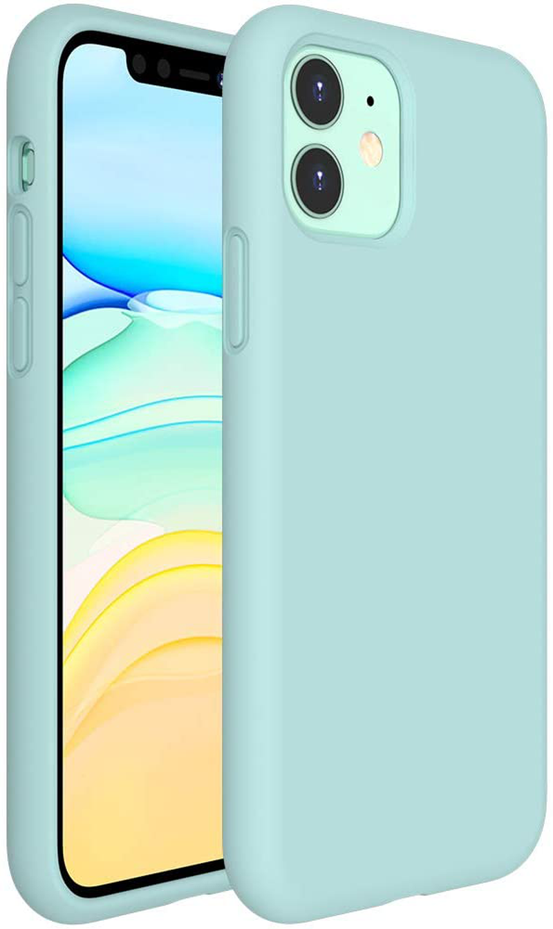 Gel Rubber Full Body Protection Cover Case Drop Protection Case Liquid Silicone Case Compatible with iPhone 11 6.1 inch