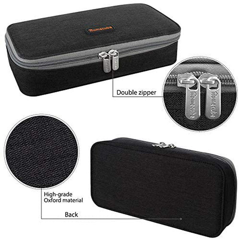Homecube Big Capacity Pencil Case Pen Holder Pouch Marker Desk Organizer Bag with Zipper Large Storage College Middle School & Office Supplies Stationery