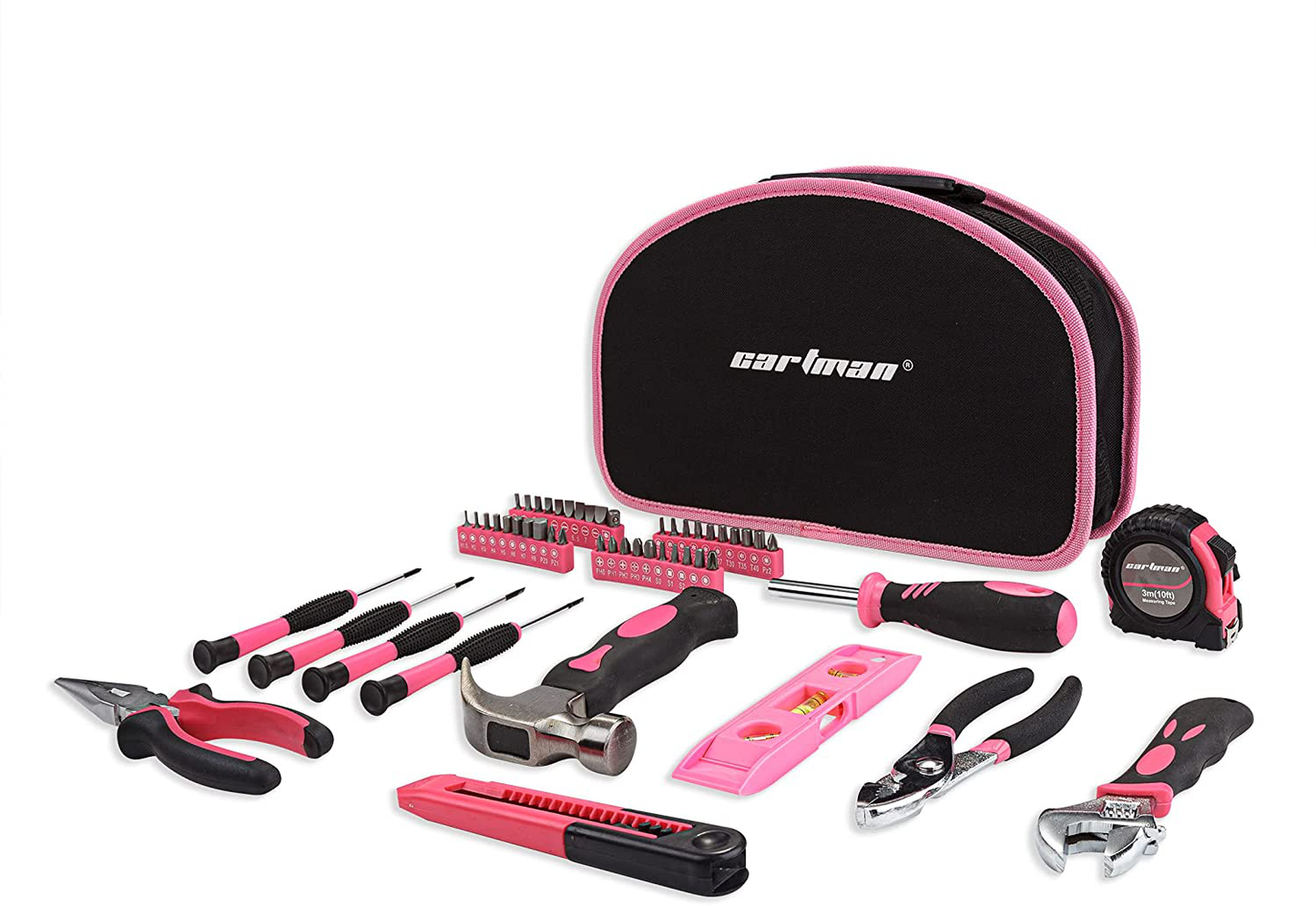 Cartman Tool Set Ratchet Wrench with Sockets Kit Set in Storage Case