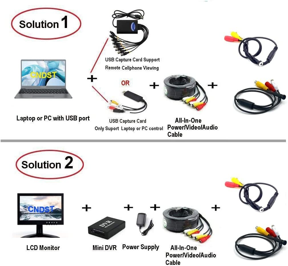 Hd Mini Spy Pinhole Security Camera 90Degree 1000Tvl 6PCS Infrared IR Leds Night Vision Pipe Snake Hidden Mini CCTV Surveillance Camera Mini Aanalog Camera