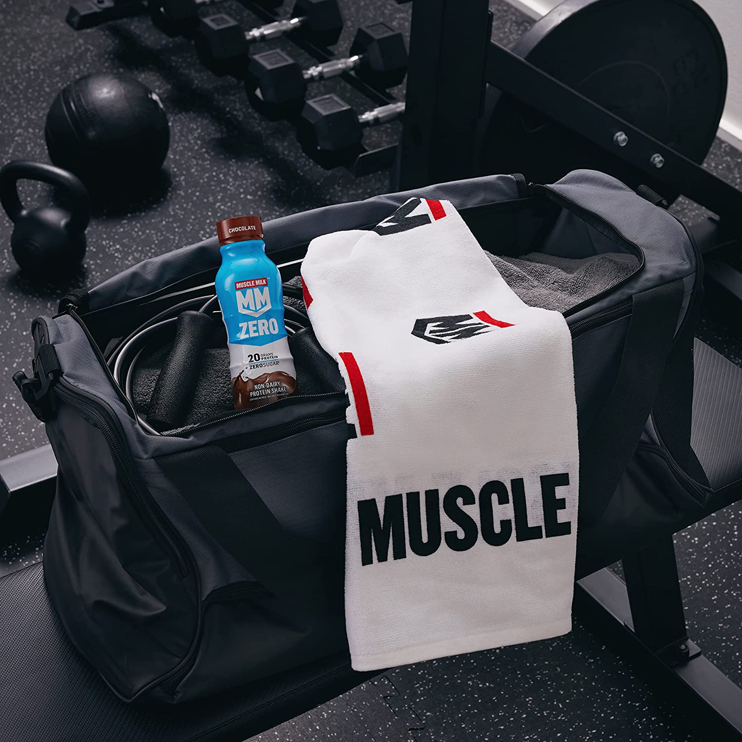 Muscle Milk Zero Protein Shake, Vanilla Crème, 11.16 Fl Oz Bottle, 12 Pack, 20G Protein, Zero Sugar, 100 Calories, Calcium, Vitamins A, C & D, 4G Fiber, Energizing Snack, Workout Recovery, Packaging May Vary
