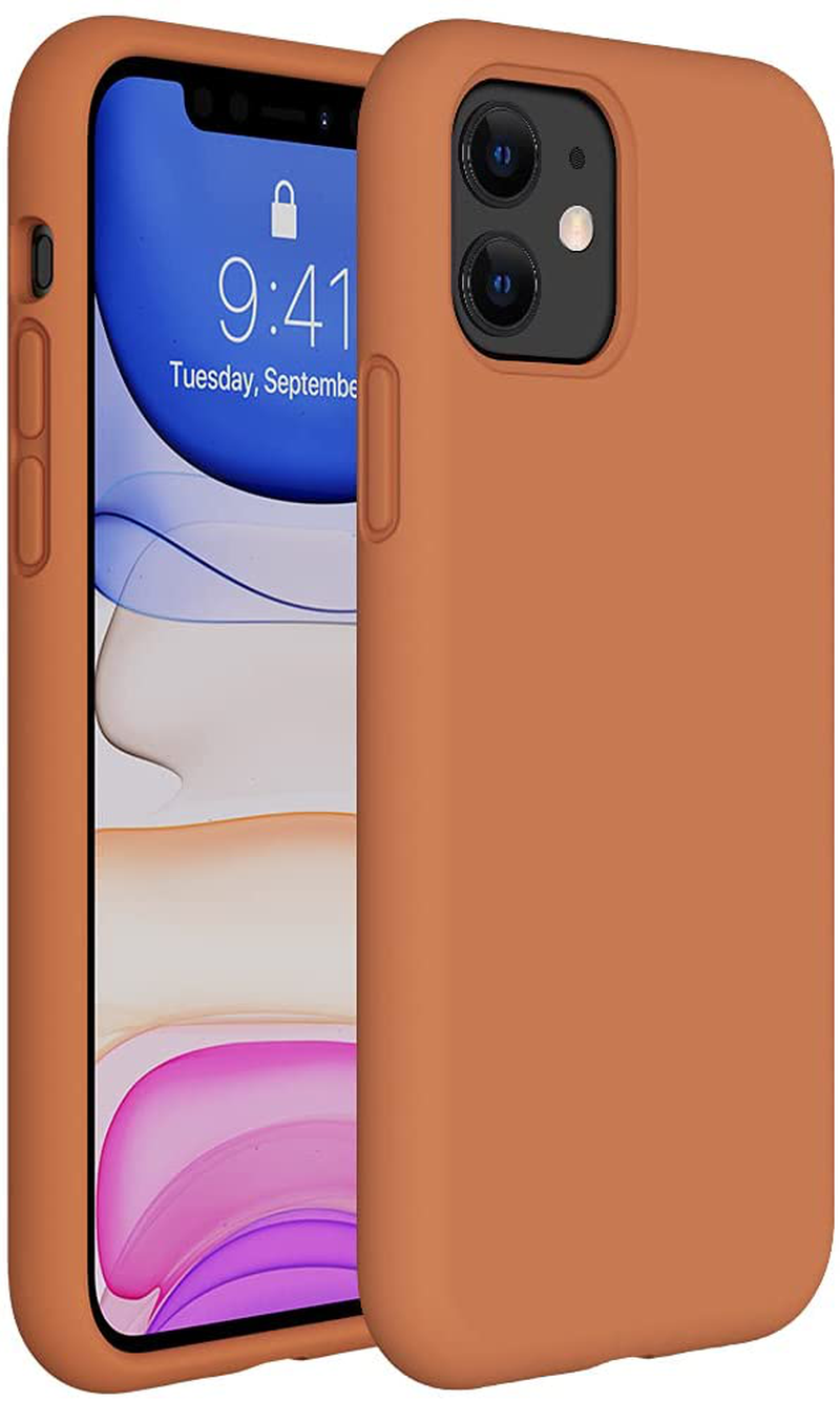 Gel Rubber Full Body Protection Cover Case Drop Protection Case Liquid Silicone Case Compatible with iPhone 11 6.1 inch