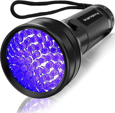 UV Flashlight Black Light , Vansky 51 LED Blacklight Pet Urine Detector for Dog/Cat Urine,Dry Stains,Bed Bug, Matching with Pet Odor Eliminator