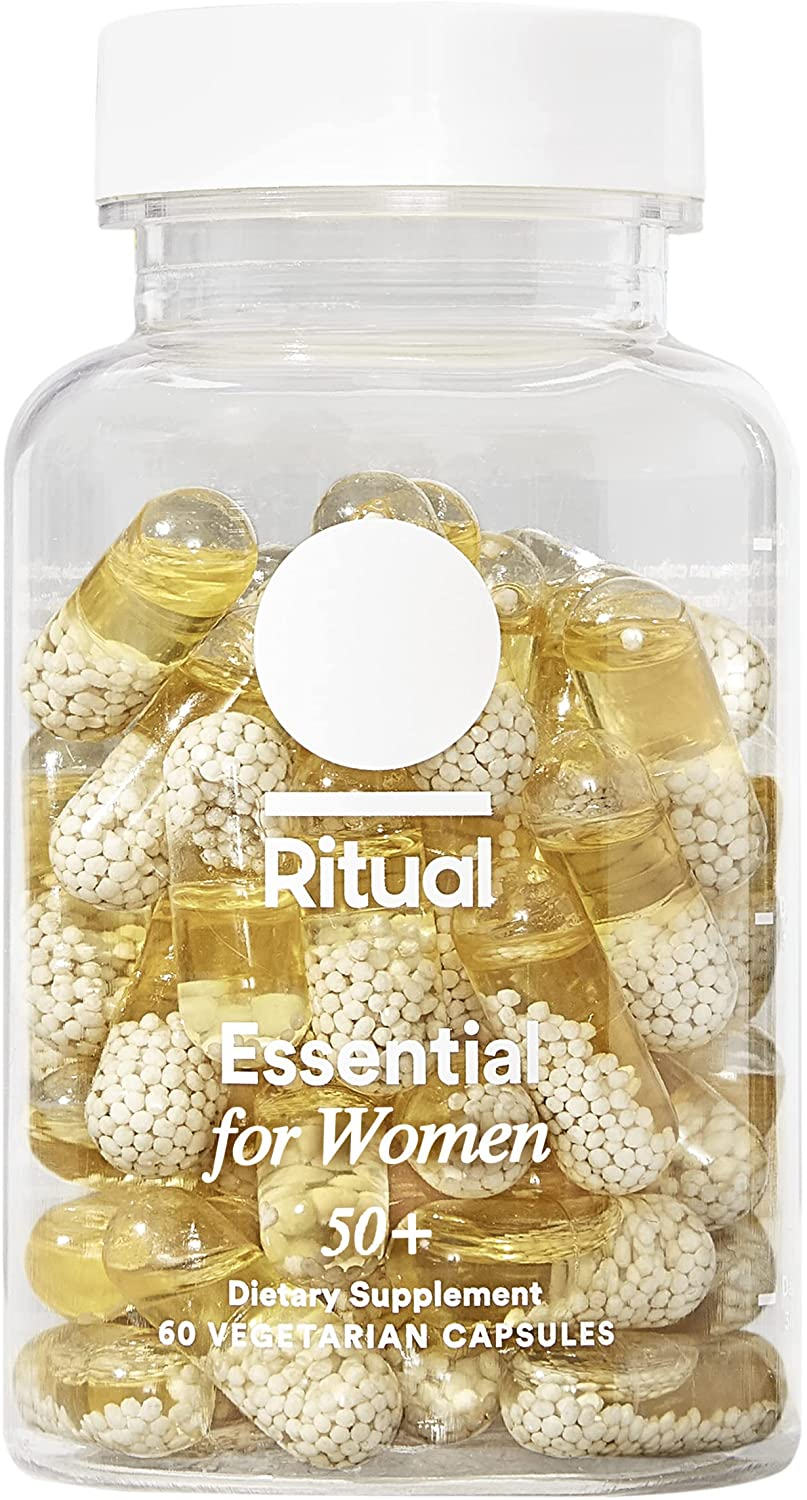Ritual Prenatal Vitamins with Folate and Choline for Neural Tube Support*, Omega-3 DHA, Iron, Vitamin D3 & More, Gluten Free, Non-Gmo, Citrus Essenced, 30 Day Supply, 60 Vegan Capsules