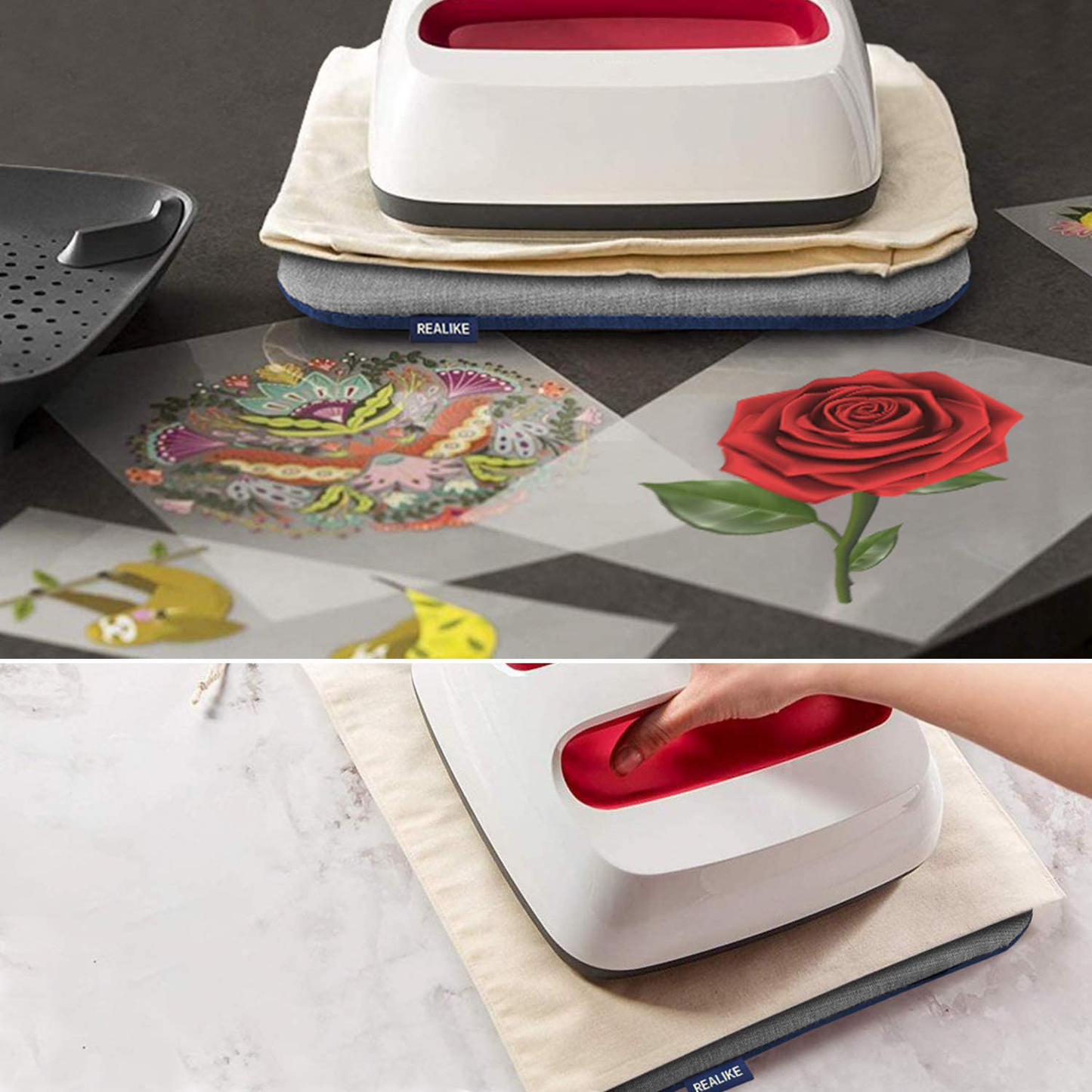REALIKE Heat Press Mat for Cricut EasyPress Machines Easy Press Mat for HTV Craft Vinyl Ironing Insulation Transfer Projects