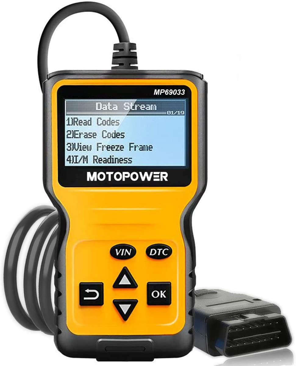 MOTOPOWER MP69033 Car OBD2 Scanner Code Reader Engine Fault Code Reader Scanner CAN Diagnostic Scan Tool for All OBD II Protocol Cars Since 1996