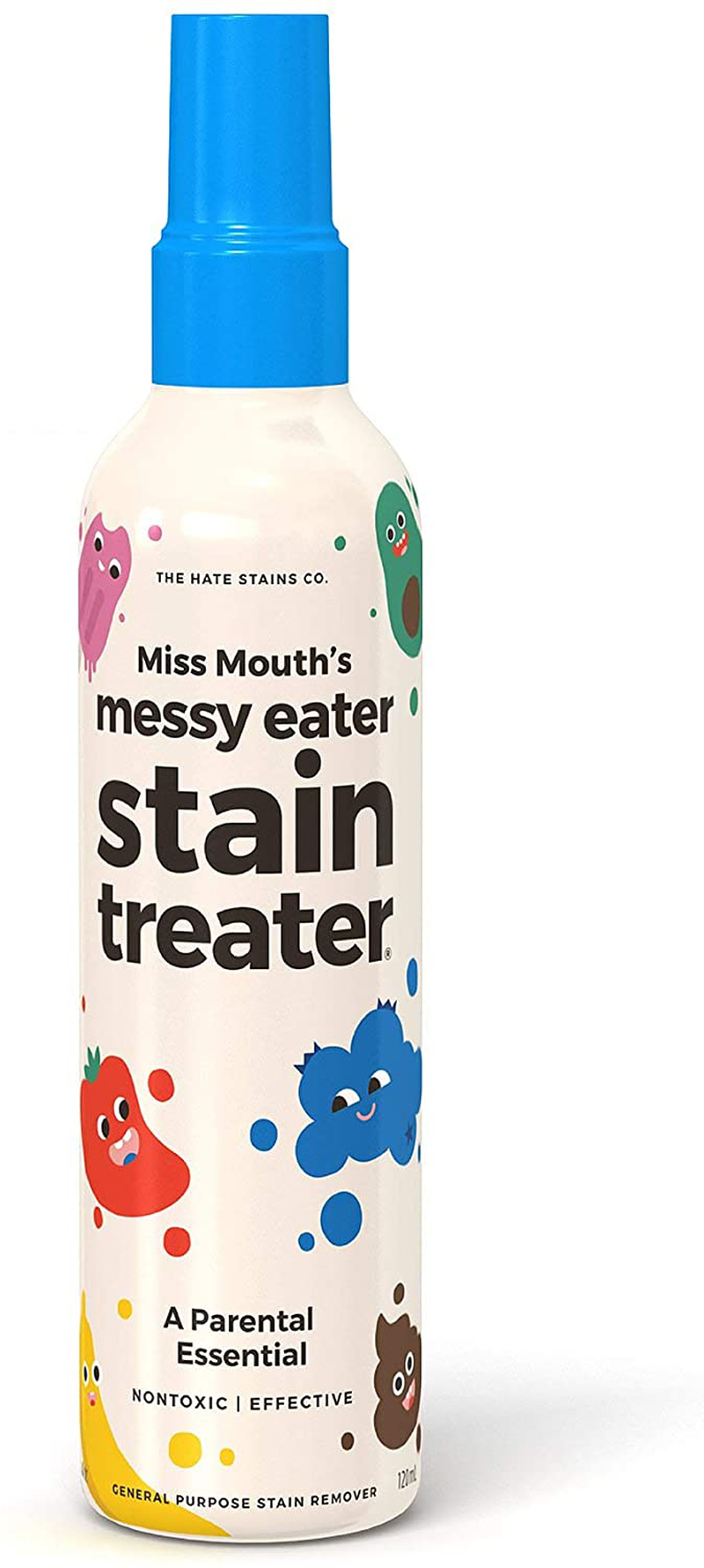Miss Mouth’s Messy Eater Non-Toxic Baby and Kids Stain Remover for Clothing, Carpet, Fabric, and Upholstery. Kid Tested and Mom Approved (120ml, 4 oz Spray Bottle)