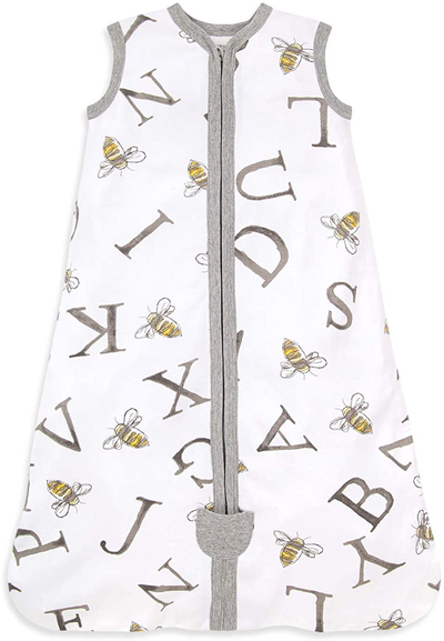 Burt's Bees Baby Unisex-Baby Beekeeper Wearable Blanket, 100% Organic Cotton, Swaddle Transition Sleeping Bag