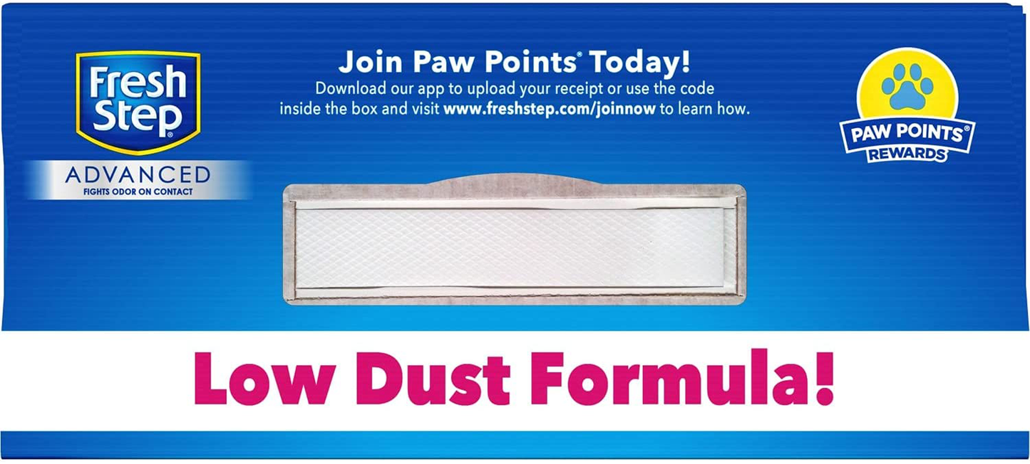 Fresh Step Advanced Cat Litter, Clumping Cat Litter, 99.9% Dust-Free, Gain Scent, 37 lbs Total ( 2 Pack of 18.5 lb Boxes)