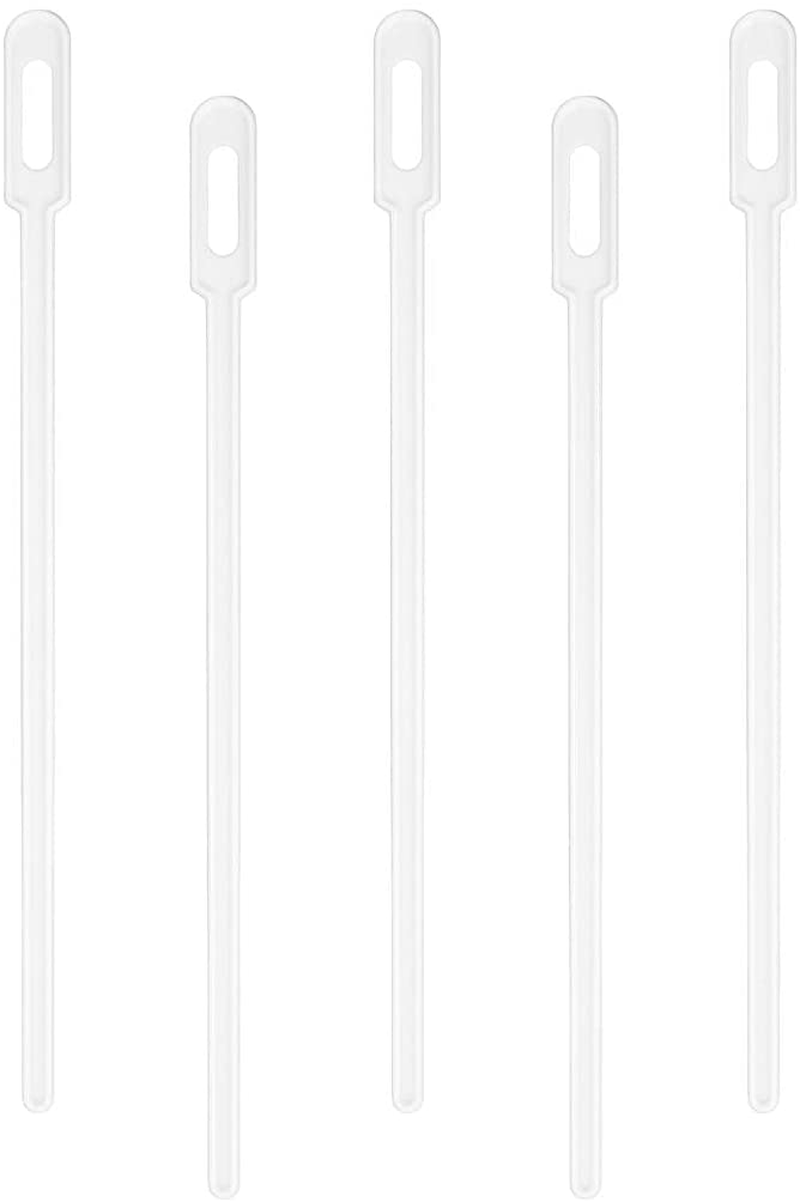 White Plastic Keyhole Coffee Stirrer - 6 1/4" - 100 count box - Restaurantware