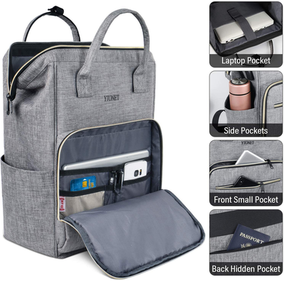 Laptop Backpack for Women Men, Travel Backpack for 15.6 Inch Laptop with RFID Pocket USB Charging Port