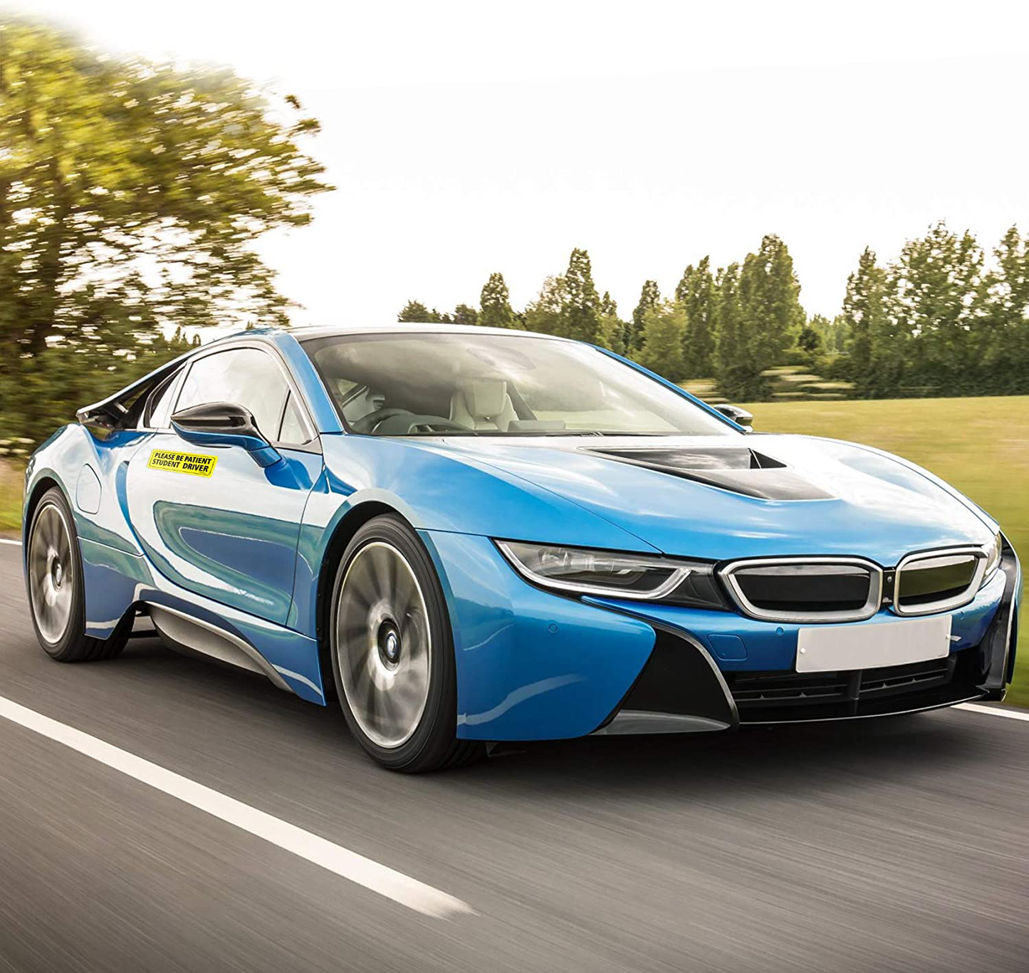 CARBATO Student Driver Magnet Safety Sign Vehicle Bumper Magnet - Car Vehicle Reflective Sign Sticker Bumper for New Drivers - Set of 3