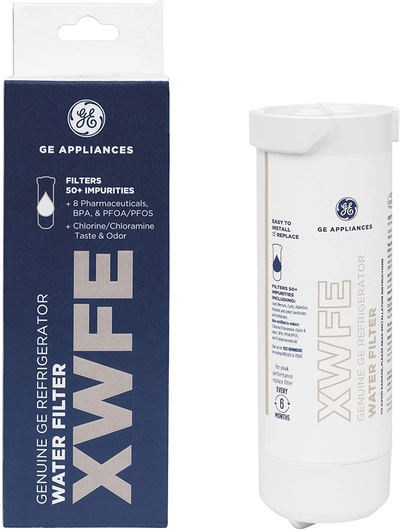 GE XWFE XWF Refrigerator Water Filter, 1 Count (Pack of 1), White