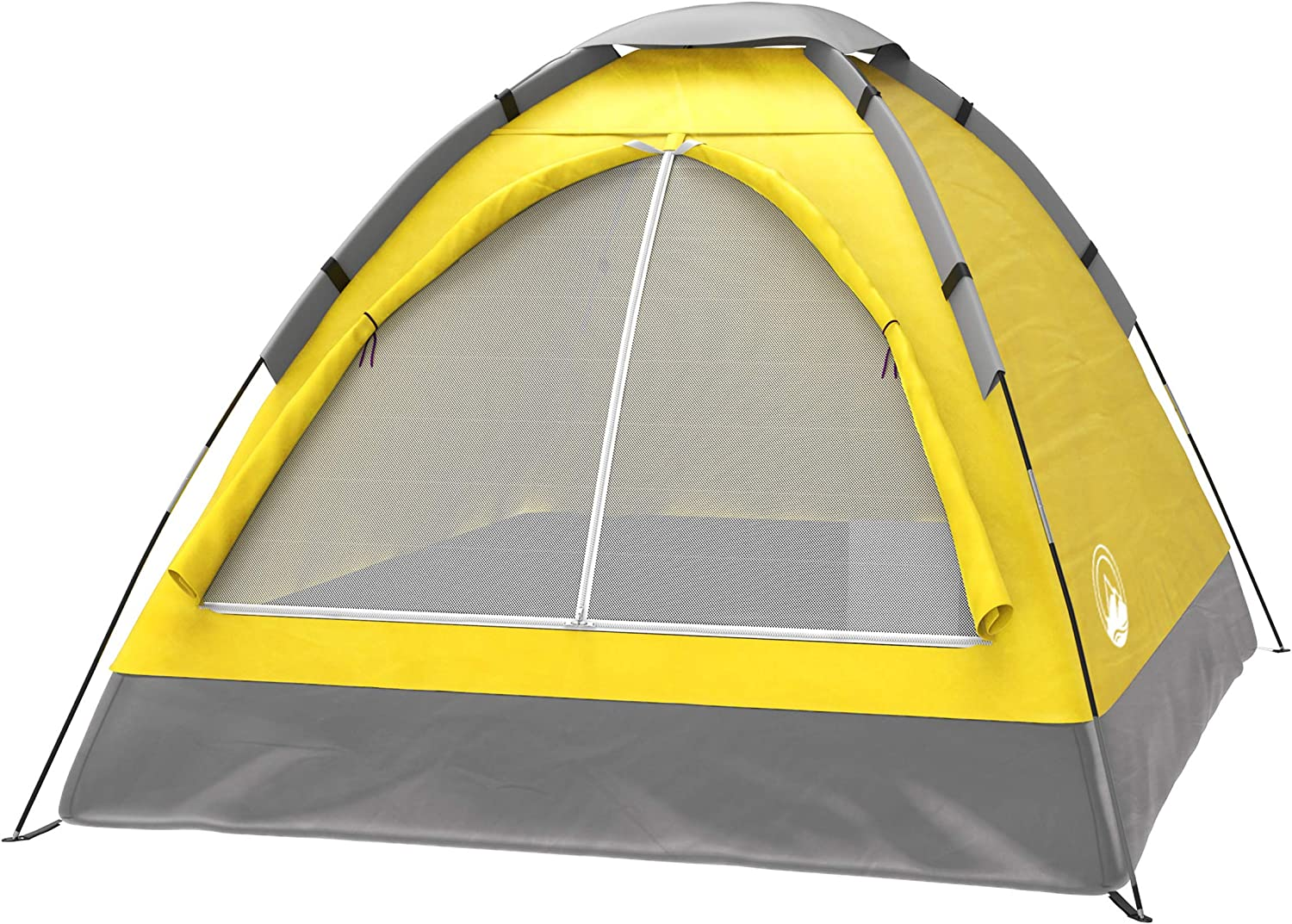 2-Person Camping Tent – Includes Rain Fly and Carrying Bag – Lightweight Outdoor Tent for Backpacking, Hiking, or Beach by Wakeman Outdoors