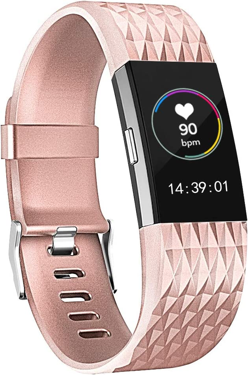 Replacement Bands Compatible for Fitbit Charge 2, Classic & Special Edition Adjustable Sport Wristbands